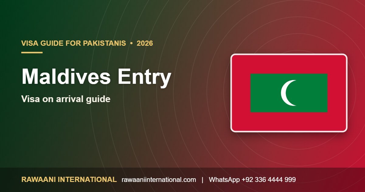 Maldives Entry Requirements for Pakistanis 2026: Visa on Arrival Guide