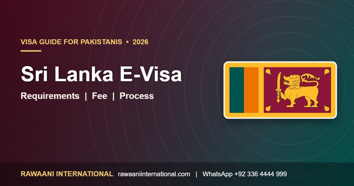 Sri Lanka E-Visa for Pakistanis 2026 requirements and process
