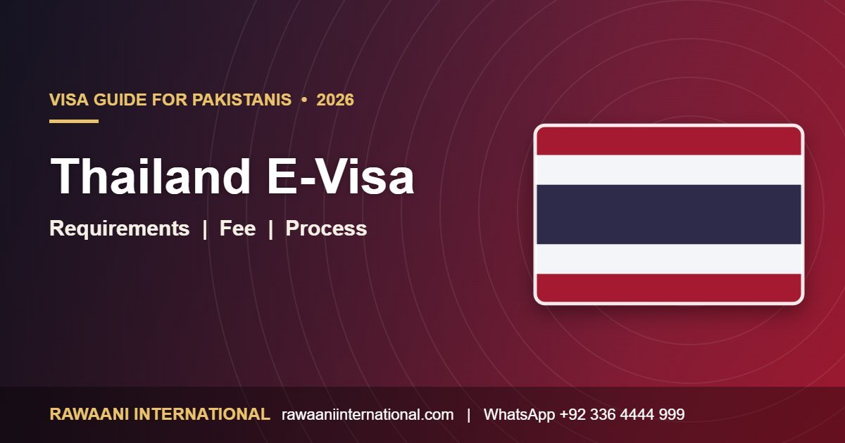 Thailand E-Visa for Pakistanis 2026 requirements and process