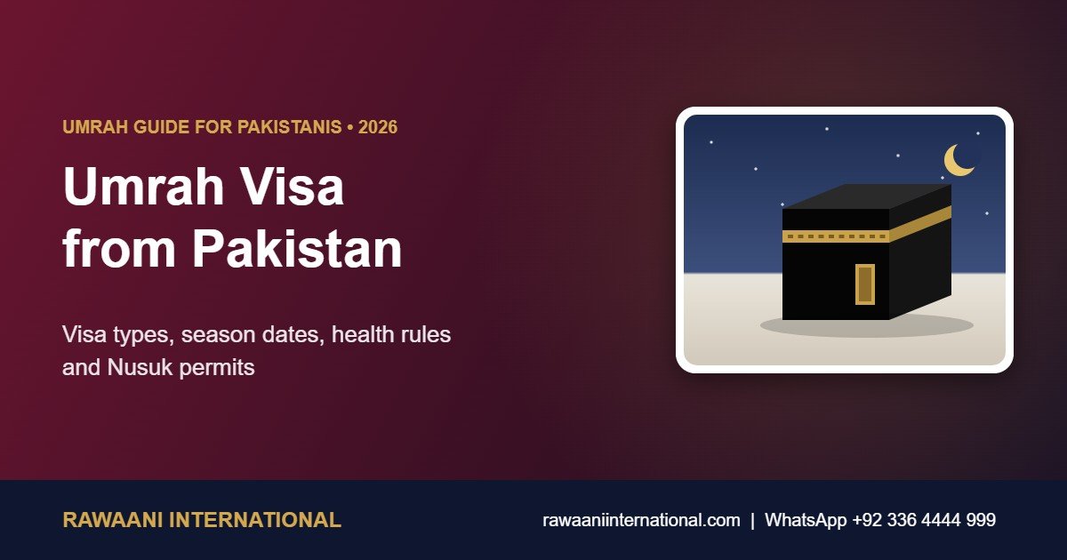 Umrah Visa from Pakistan 2026: Rules, Steps and Health Requirements